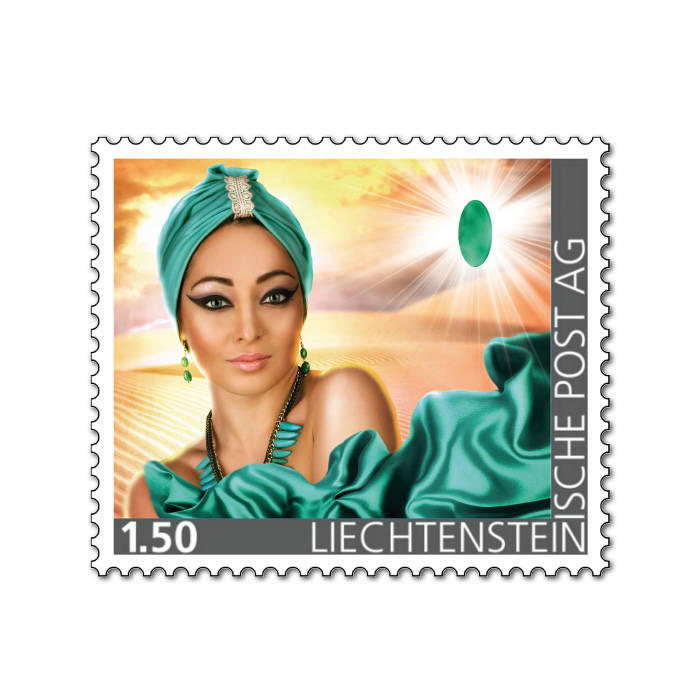 Edelsteine der Philatelie: GRÜNACHAT-Briefmarke postfrisch, Liechtenstein