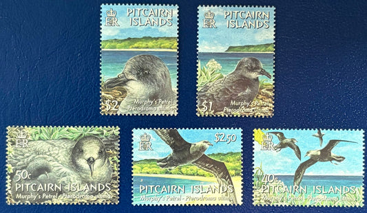 Pitcairn - 5 Werte postfrisch "Murphy-Sturmvogel"