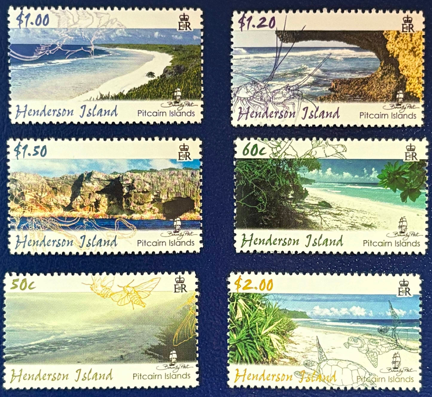 Pitcairn - 6 Werte postfrisch "Landschaften"