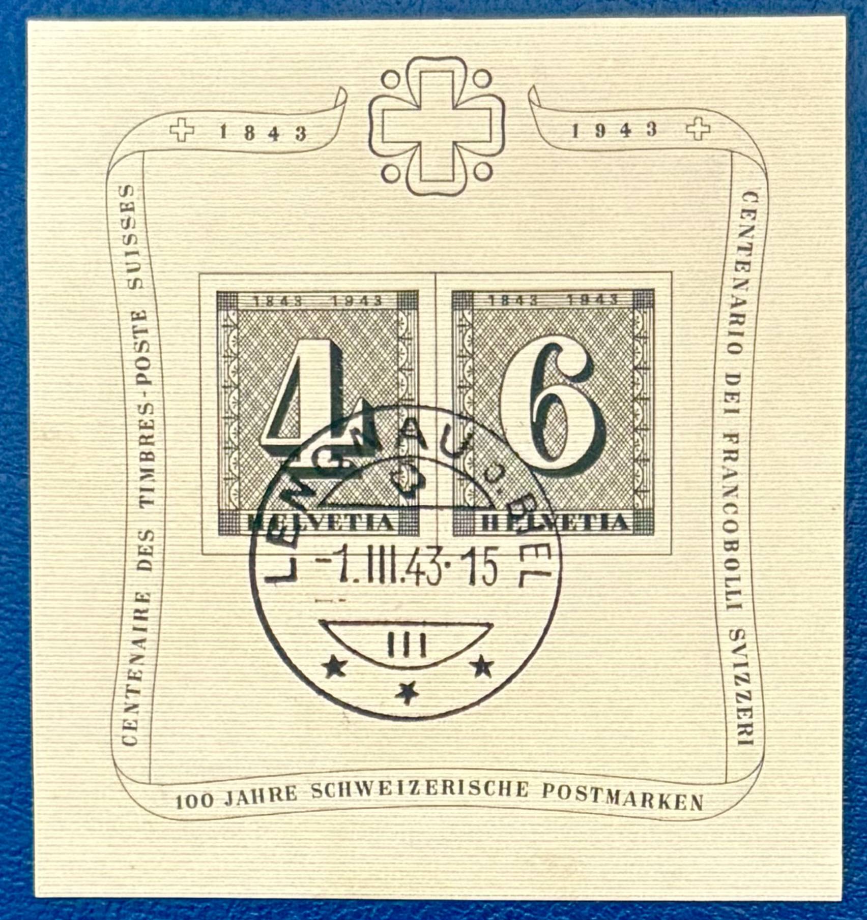 Schweiz Block 8 gestempelt