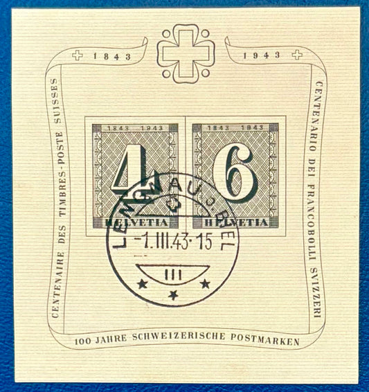 Schweiz Block 8 gestempelt