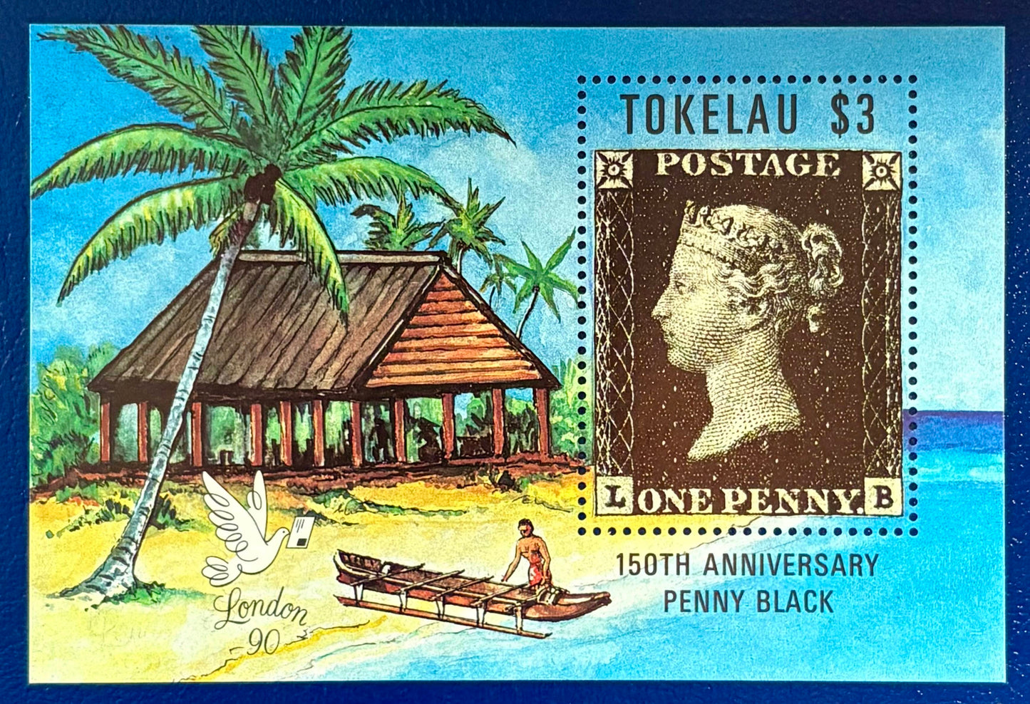 Tokelau - Block 1 postfrisch "150 Jahre Briefmarken"