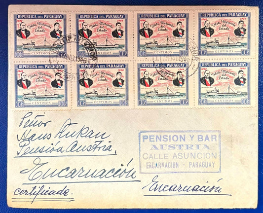 100 Jahre Handelsflotte schöner Bedarfsbrief mit interessanter Mehrfachfrankatur