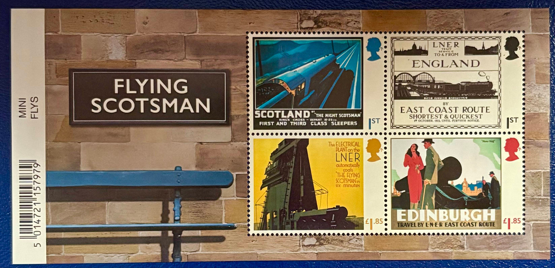 Block "DerFlying Scottsman" die bei uns berühmteste Dampflokomotive der Welt