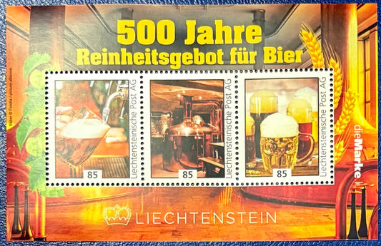 Liechtenstein Block Deutsche Reinheitsgebot