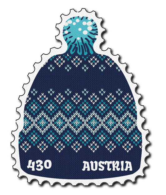 Österreich -Winter-Briefmarke: Wollhaube - Briefmarke postfrisch