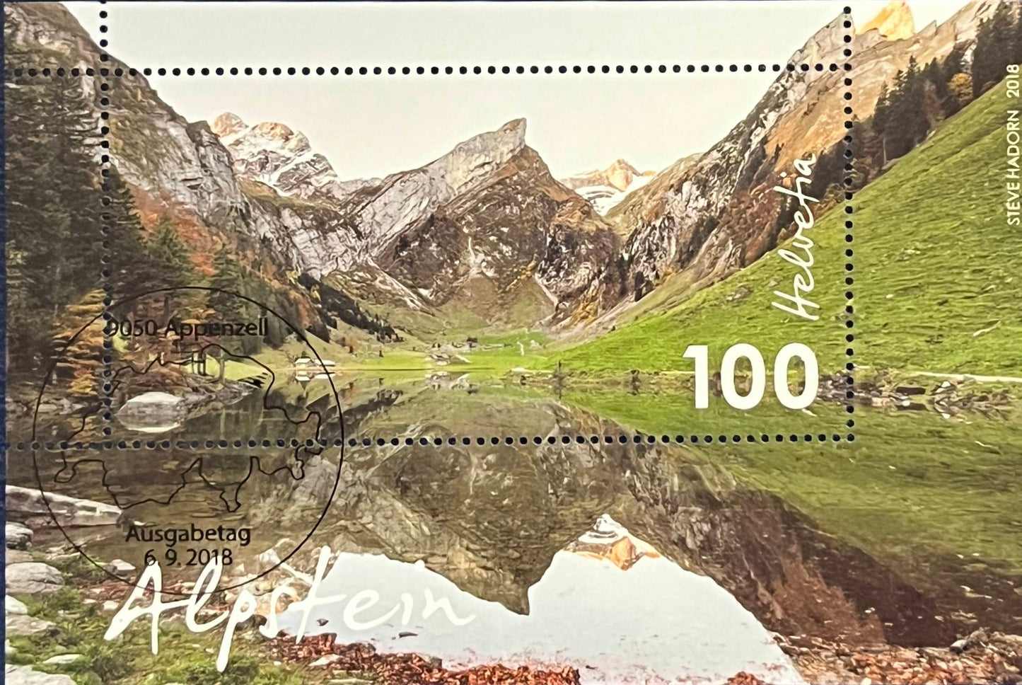 Schweiz Blockausgabe Nr. 68 – „Alpstein“ gestempelt