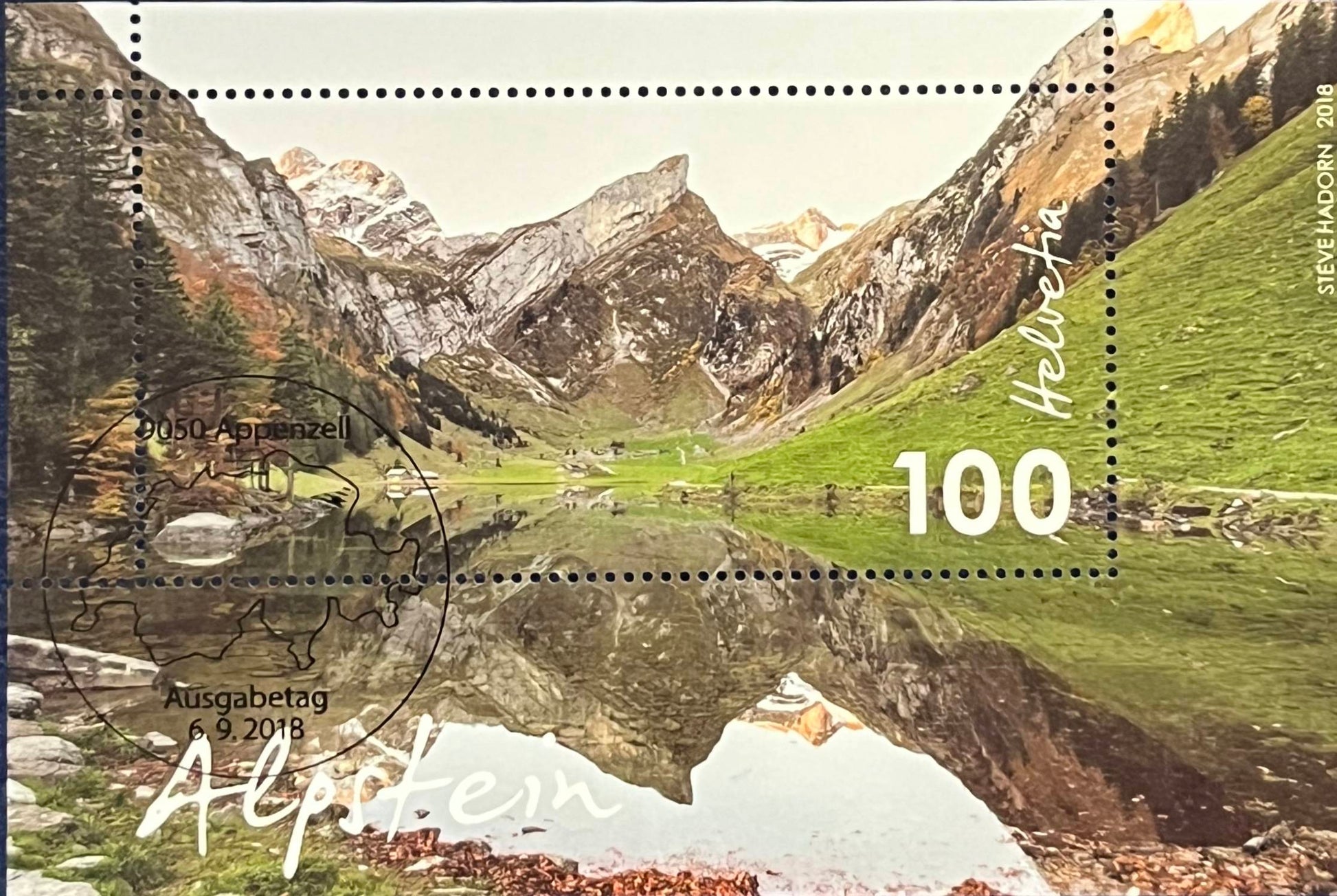 Schweiz Blockausgabe Nr. 68 – „Alpstein“ gestempelt