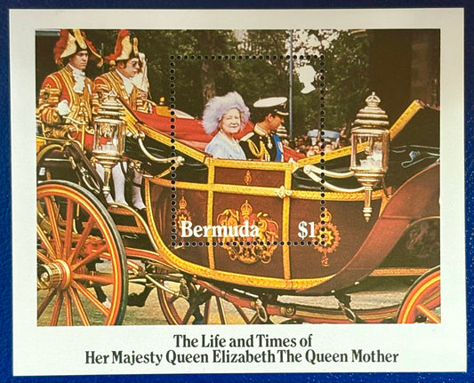 Bermuda - Block 5 Königin Mutter Elisabeth mit Prinz Charles