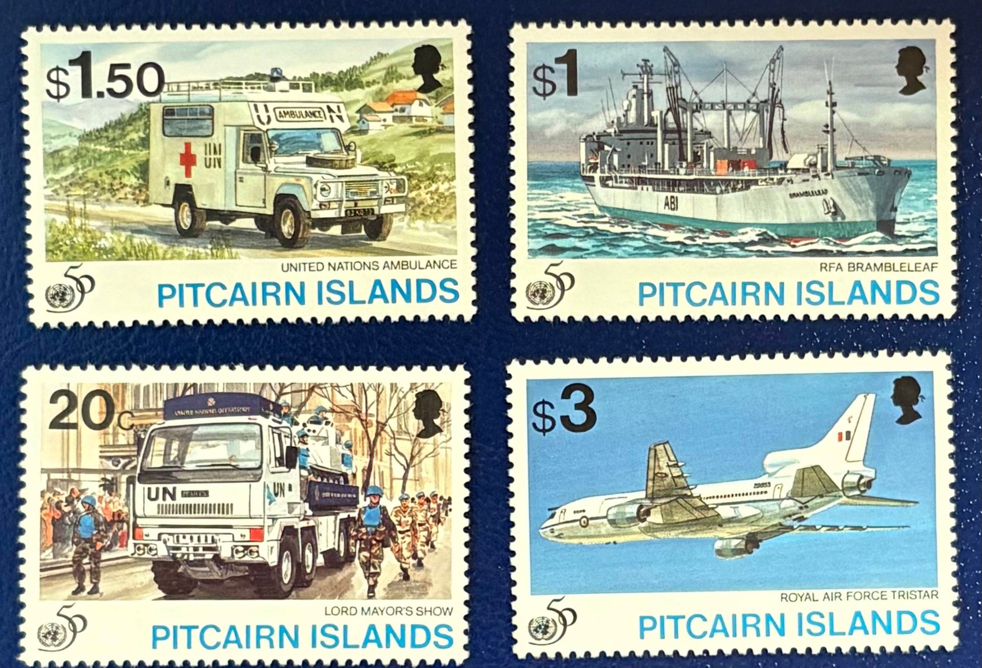 Pitcairn - 4 Werte postfrisch "50 Jahre Vereinte Nationen UNO"