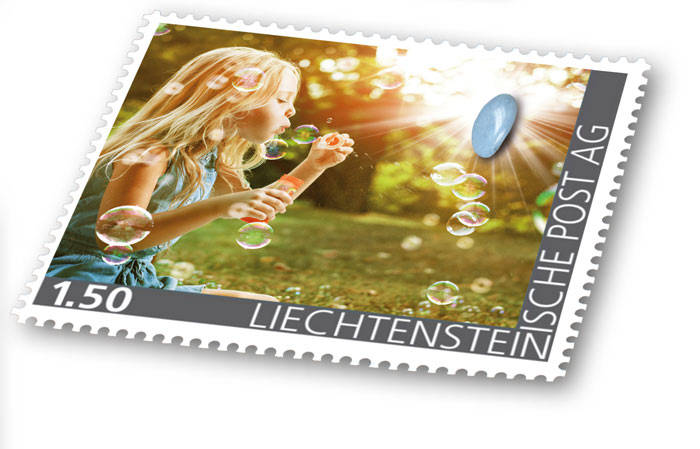 Edelsteine der Philatelie: ANGELIT-Briefmarke postfrisch, Liechtenstein