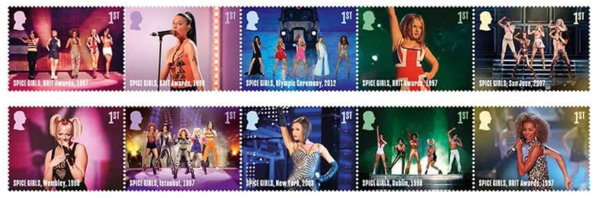 Großbritannien - Spice Girls Briefmarken-Set NEUHEIT 2026 postfrisch 