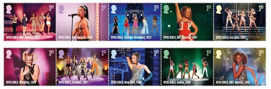Großbritannien - Spice Girls Briefmarken-Set NEUHEIT 2026 postfrisch 