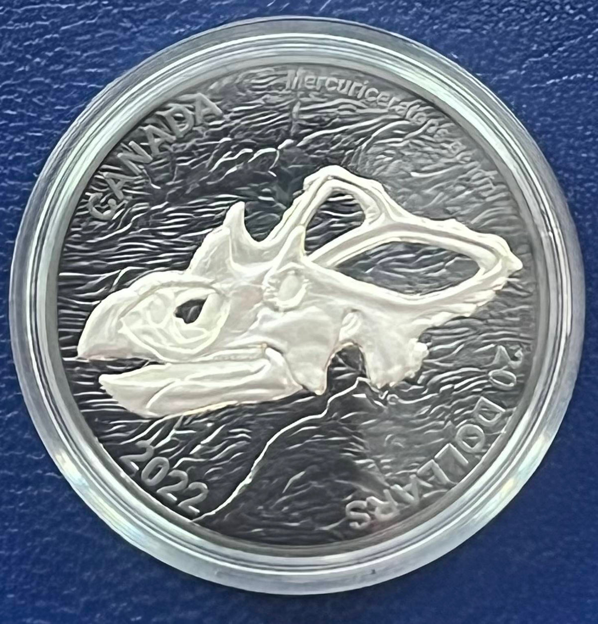 Kanada 2022 – 20 Dollar Mercuriceratops Gemini | 1 oz Silber Matte Proof