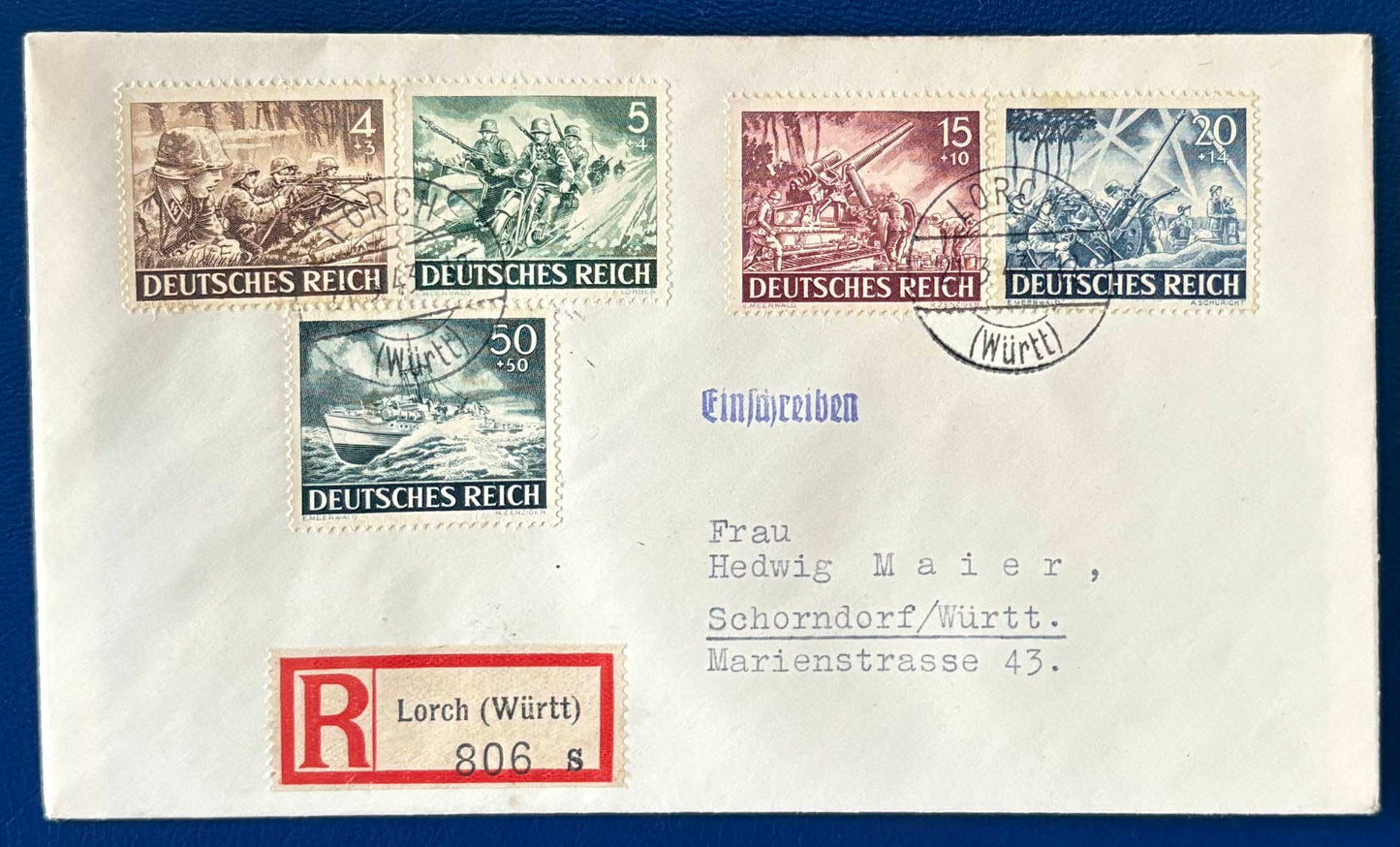 Deutsches Reich, Tag der Wehrmacht Ersttagsbrief