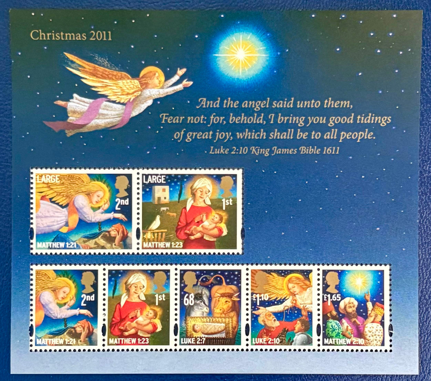 Großbritannien - Block 70 Weihnachten 2011 postfrisch