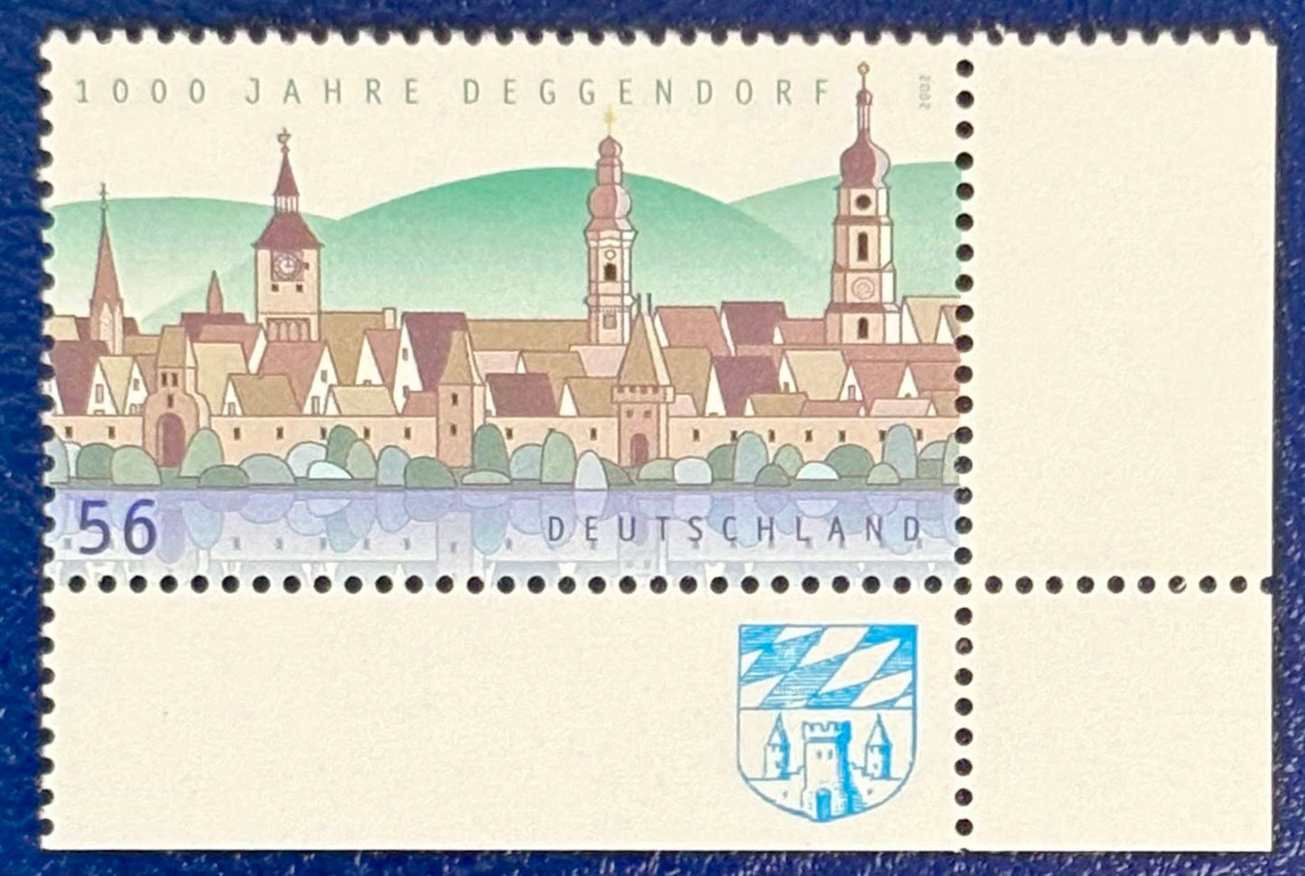 1000 Jahre Deggendorf - Eckrandstück postfrisch