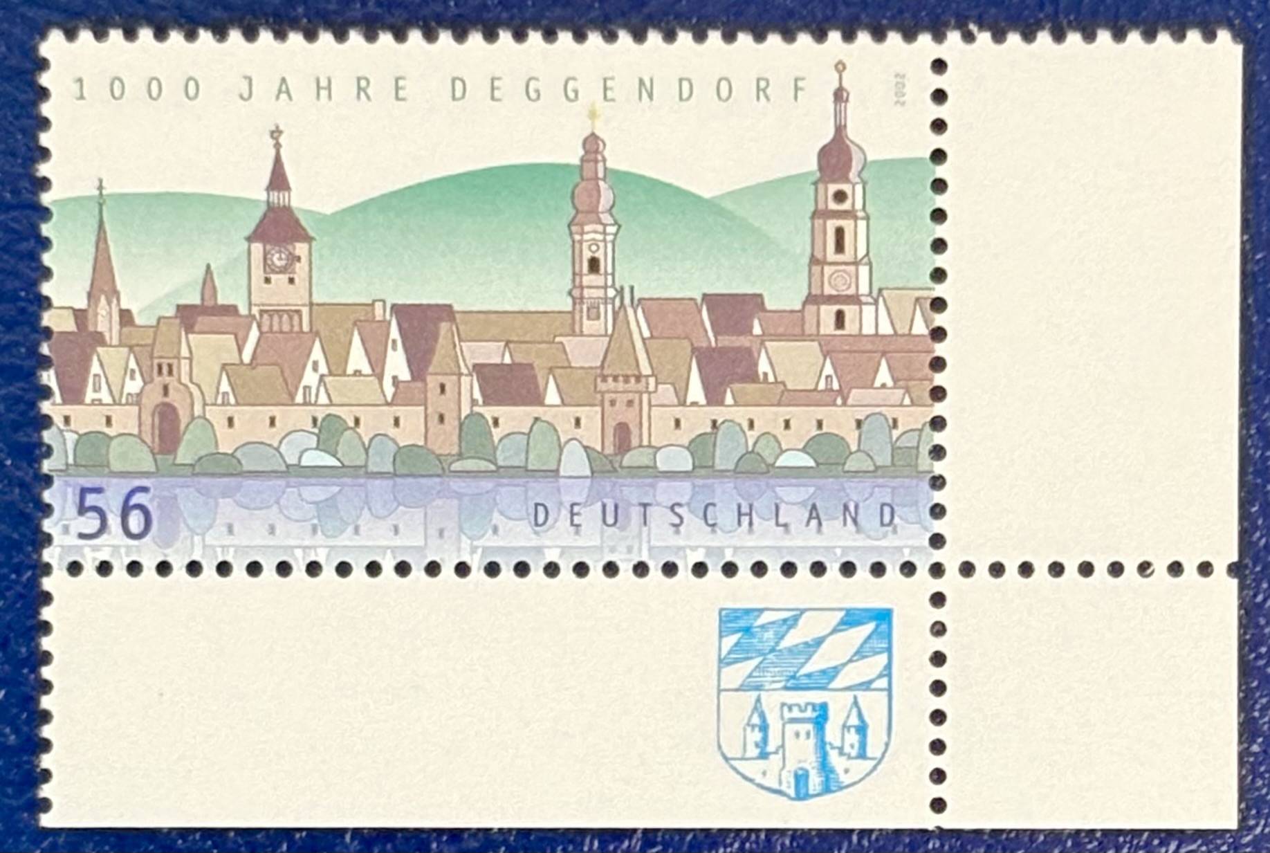 1000 Jahre Deggendorf - Eckrandstück postfrisch
