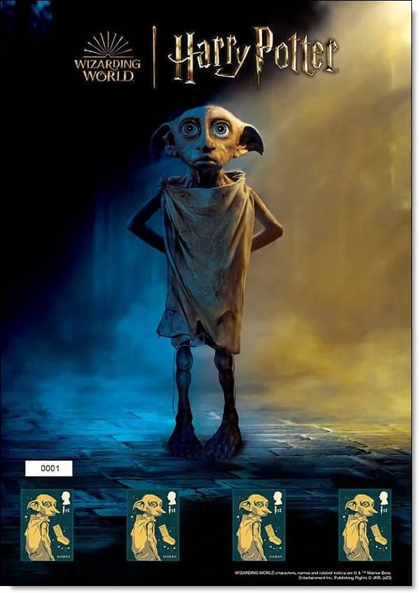 Großbritannien -Harry Potter Fan Sheet Dobby
