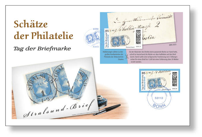 Deutschland -Schätze der Philatelie: Stralsund-Brief - Luxusbrief