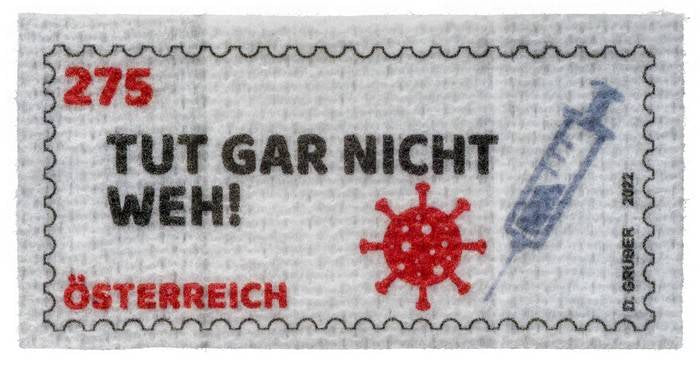 Österreich -Covid 19: Pflaster - Briefmarken-Block postfrisch