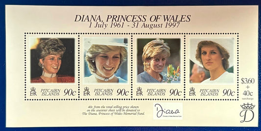Pitcairn - Block 20 postfrisch "Tod von Prinzessin Diana"
