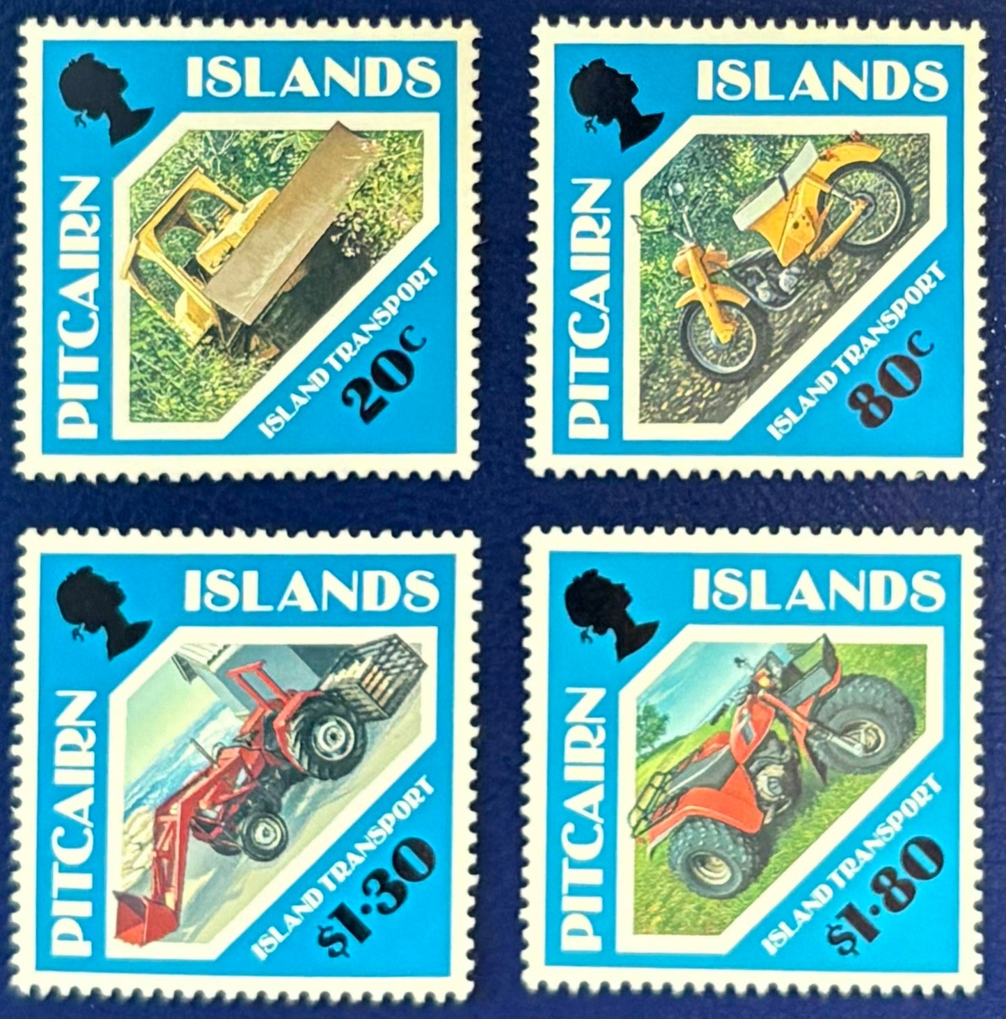 Pitcairn - 4 Werte postfrisch Transportmittel