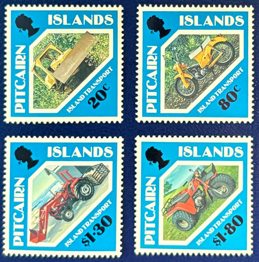 Pitcairn - 4 Werte postfrisch Transportmittel