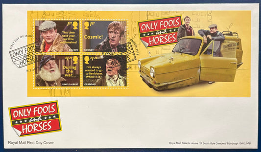 Großbritannien – Ersttagsbrief mit Block 141 „Only Fools and Horses“