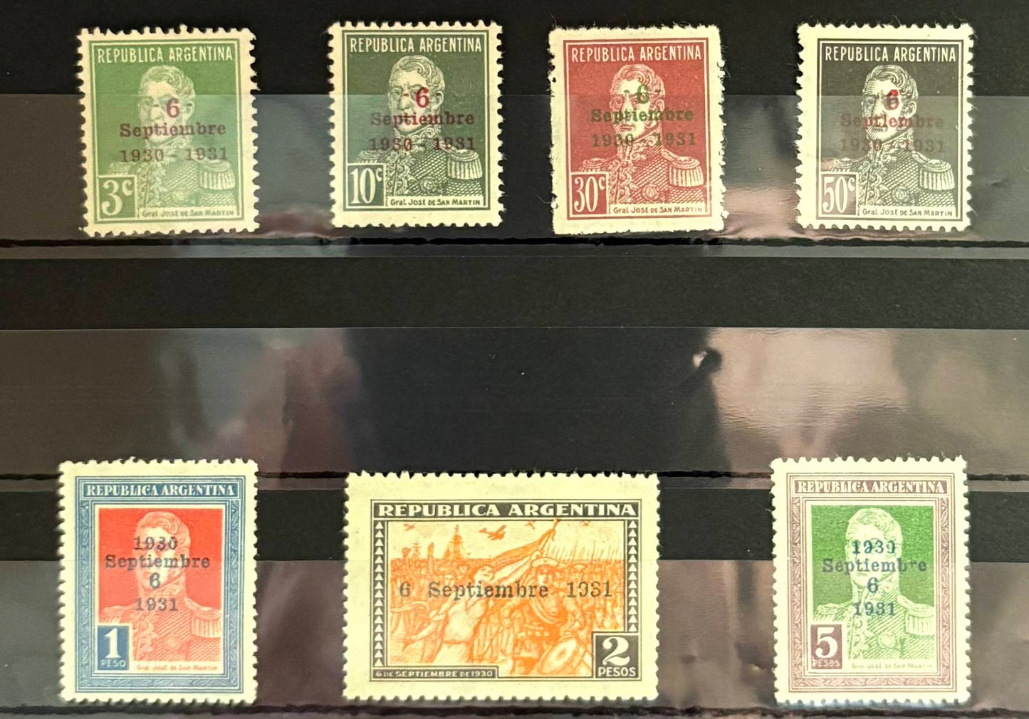 Seltener Aufdruckserie zu 1. Jahrestag der Revolution 1931