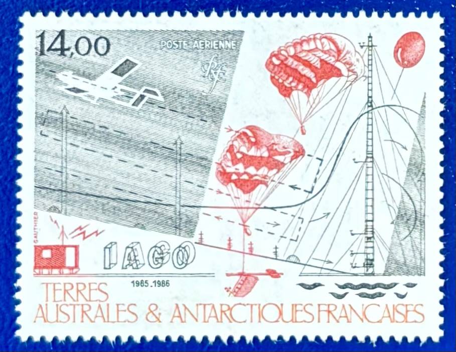 Französische Gebiete in der Antarktis - 1 Wert postfrisch "Erforschung der oberen Atmosphäre"