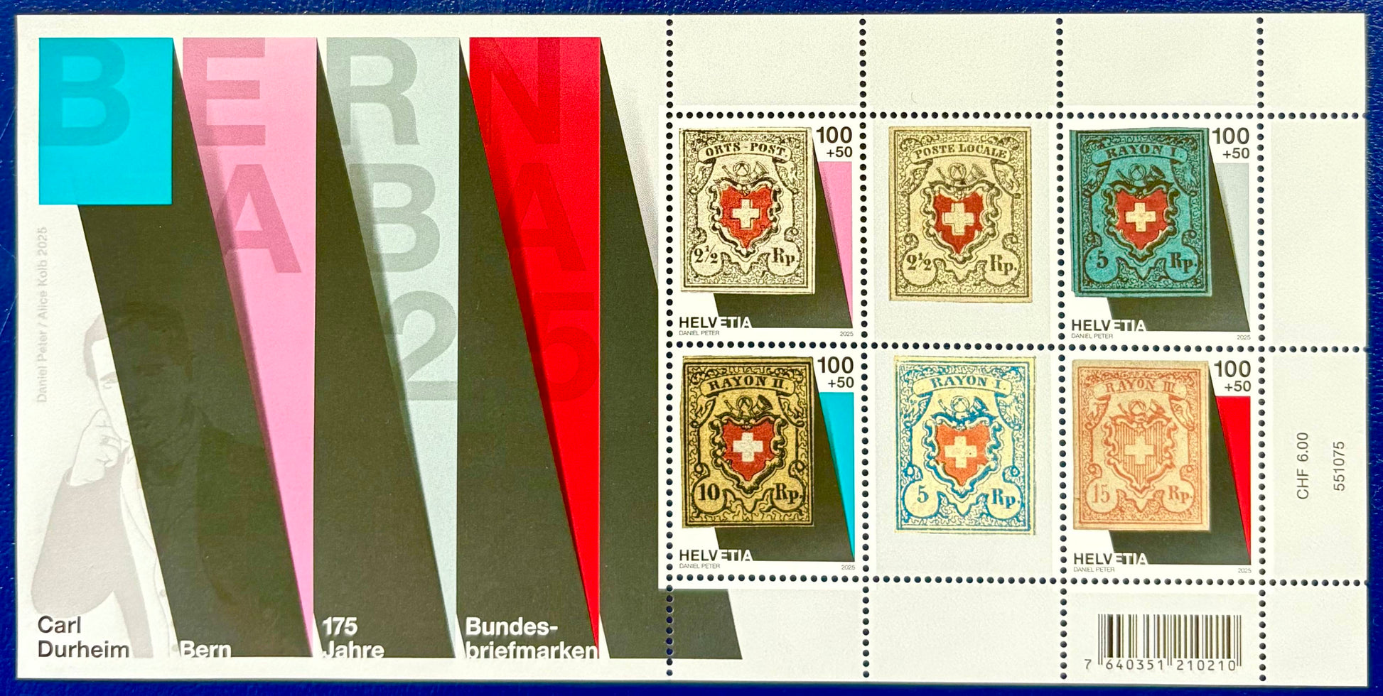 175 Jahre Schweizer Bundesmarken
