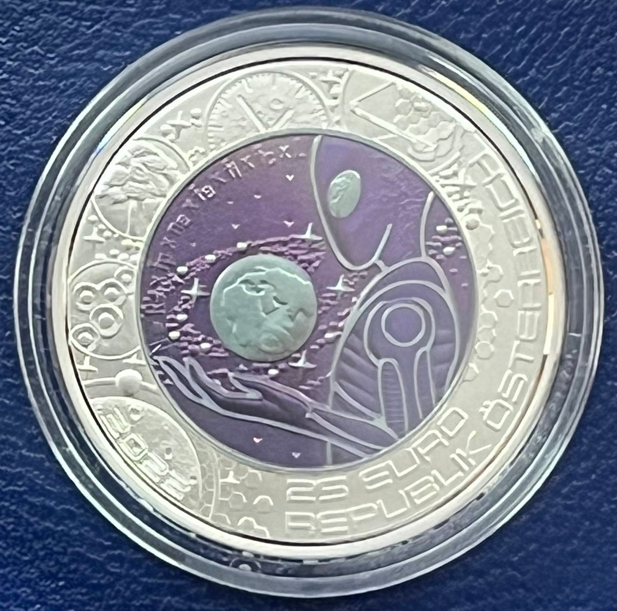 Österreich 25 Euro Niob 2022 Leben im All