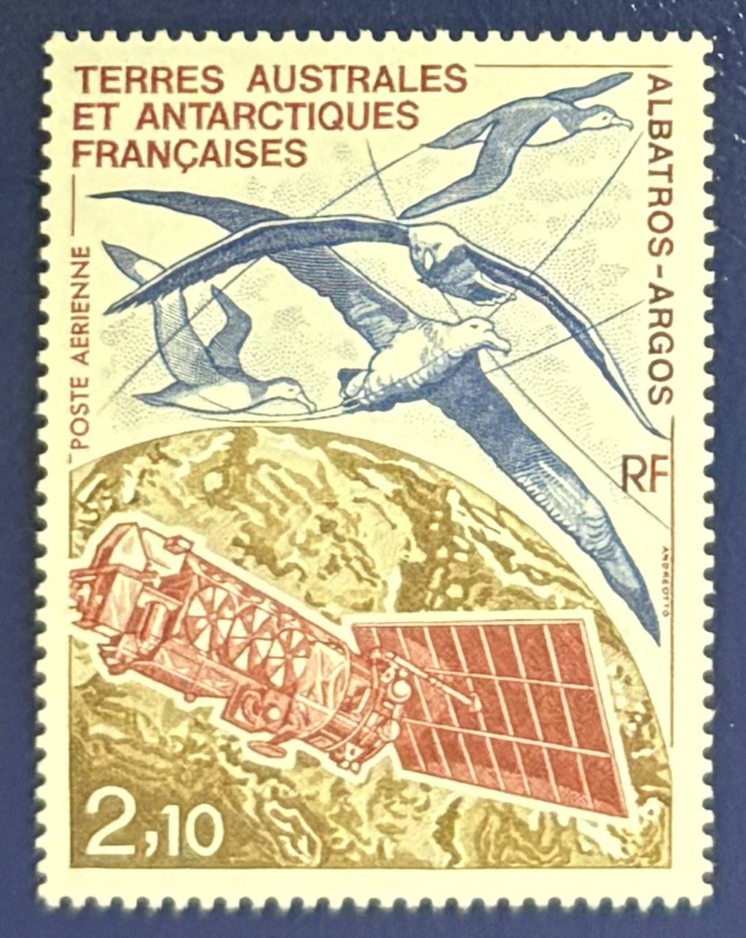 Französische Gebiete in der Antarktis - Einzelwert "Albatrosse und Argos"