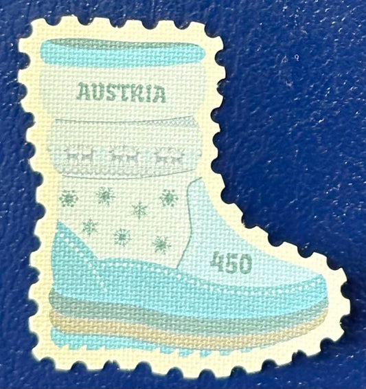 Die Schneestiefel Briefmarke