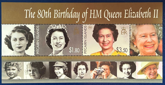 Pitcain - Block 42 "80. Geburtstag Königin Elisabeth II."