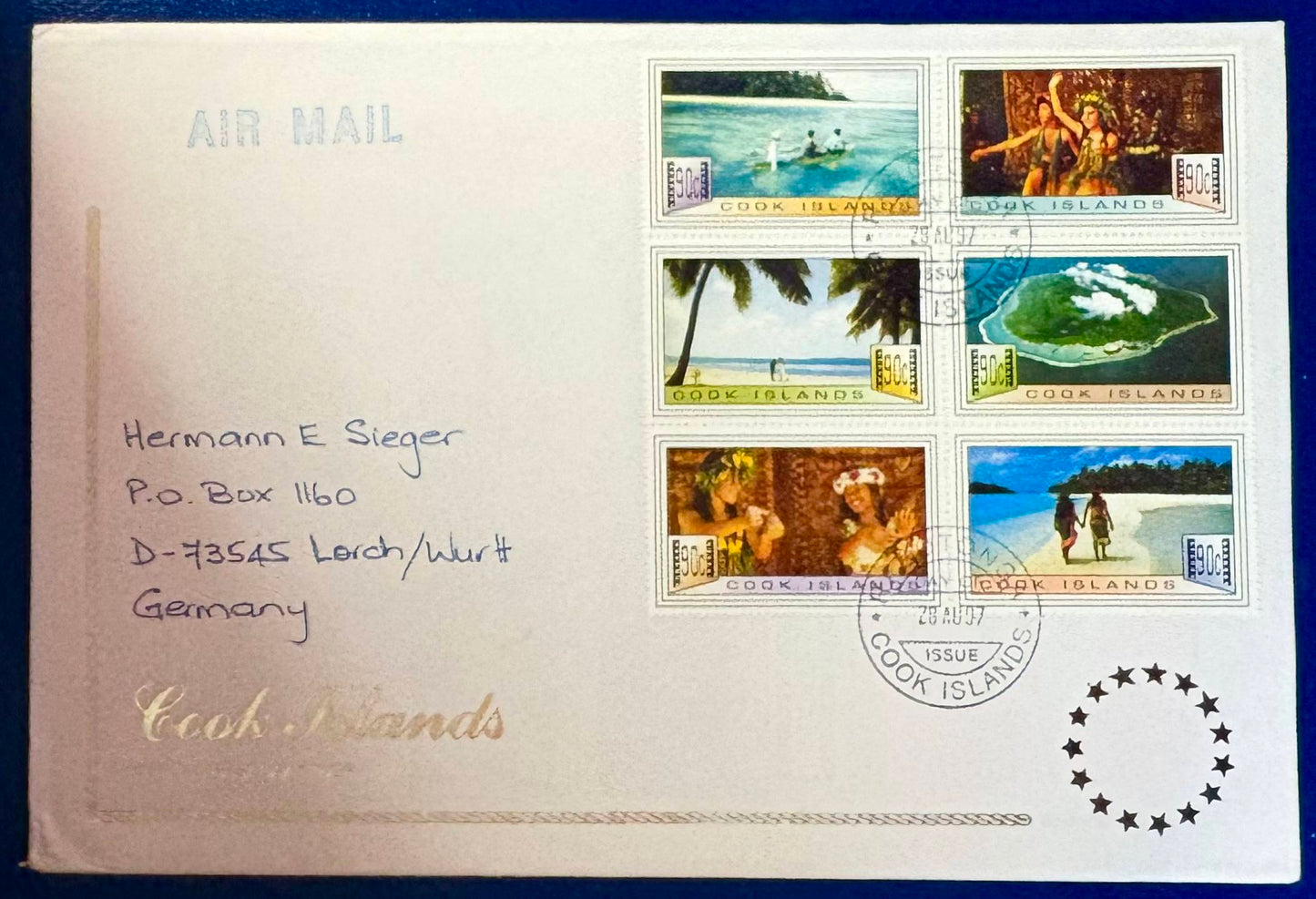 Die wunderschöne Südsee auf Ersttagsbrief