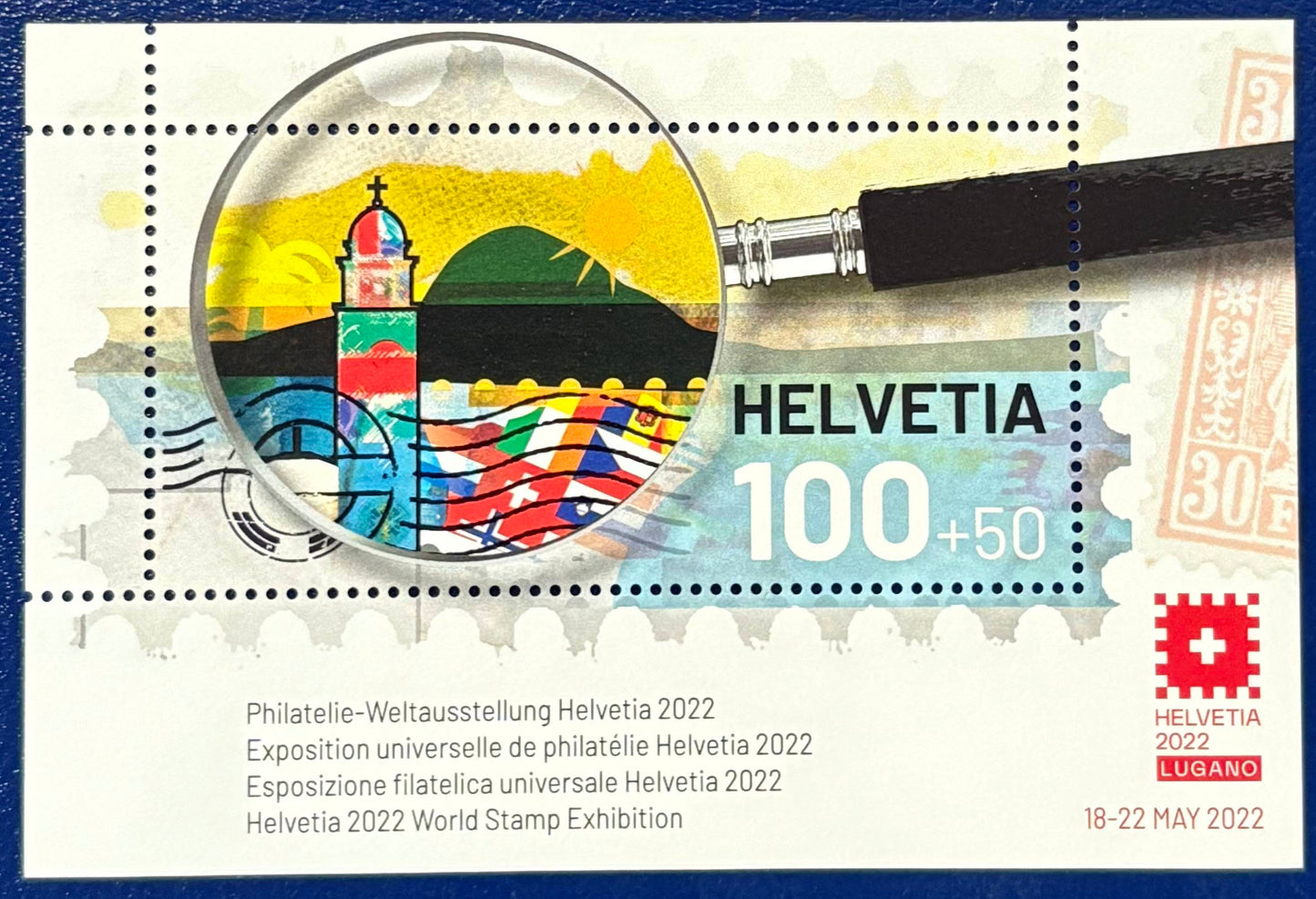 Schweiz – Block 77 „Internationale Briefmarkenausstellung HELVETIA 2021“