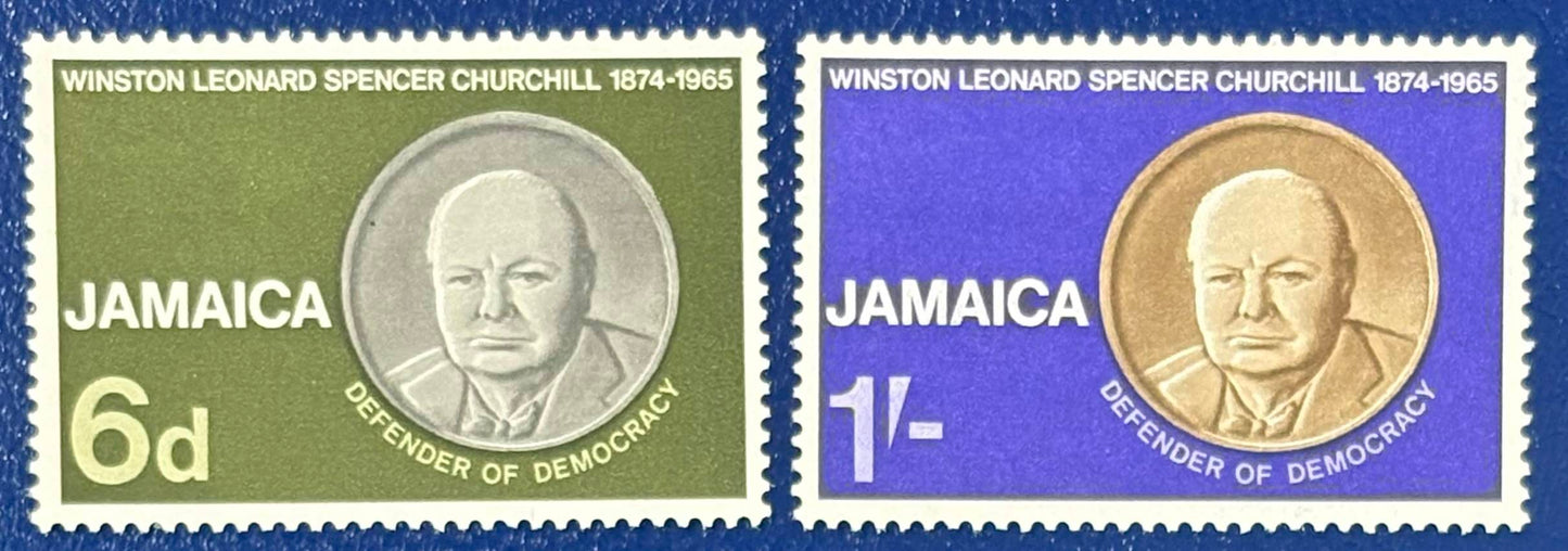 Jamaika - 2 Werte postfrisch "Churchill"