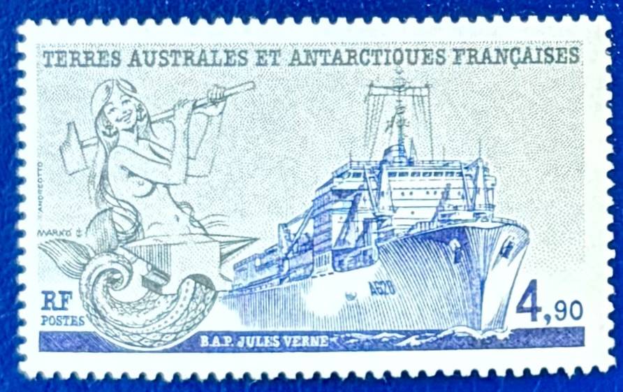 Französische Gebiete in der Antarktis - Einzelwert Polarschiff "Jules Verne"