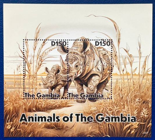 Der Gambia Nashorn - Block