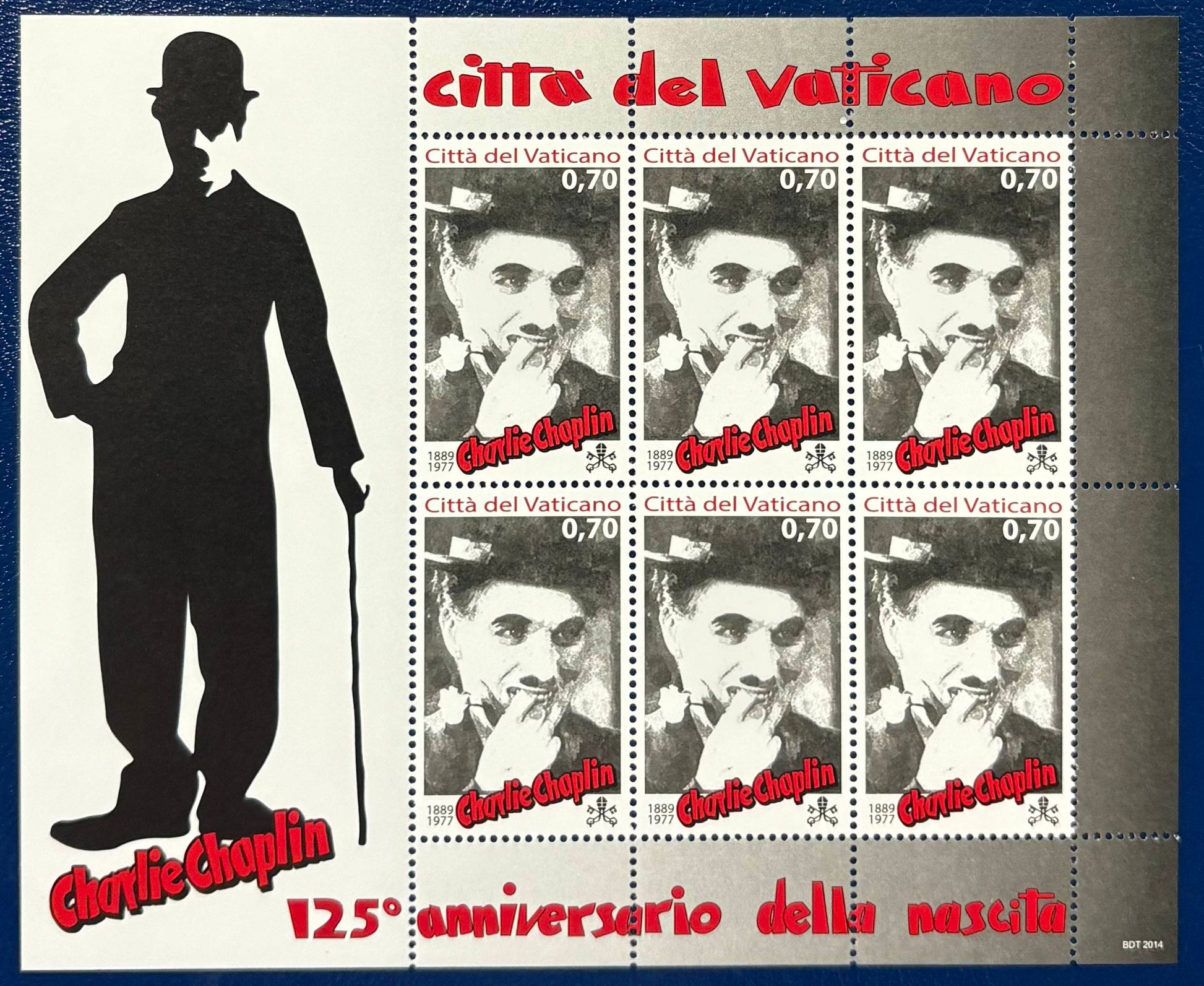 Vatikan kleinbogenblock - Charlie Chaplin
