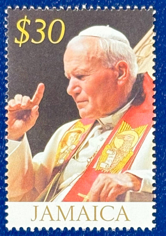 Jamaika - 1 Wert Papst Johannes Paul II.