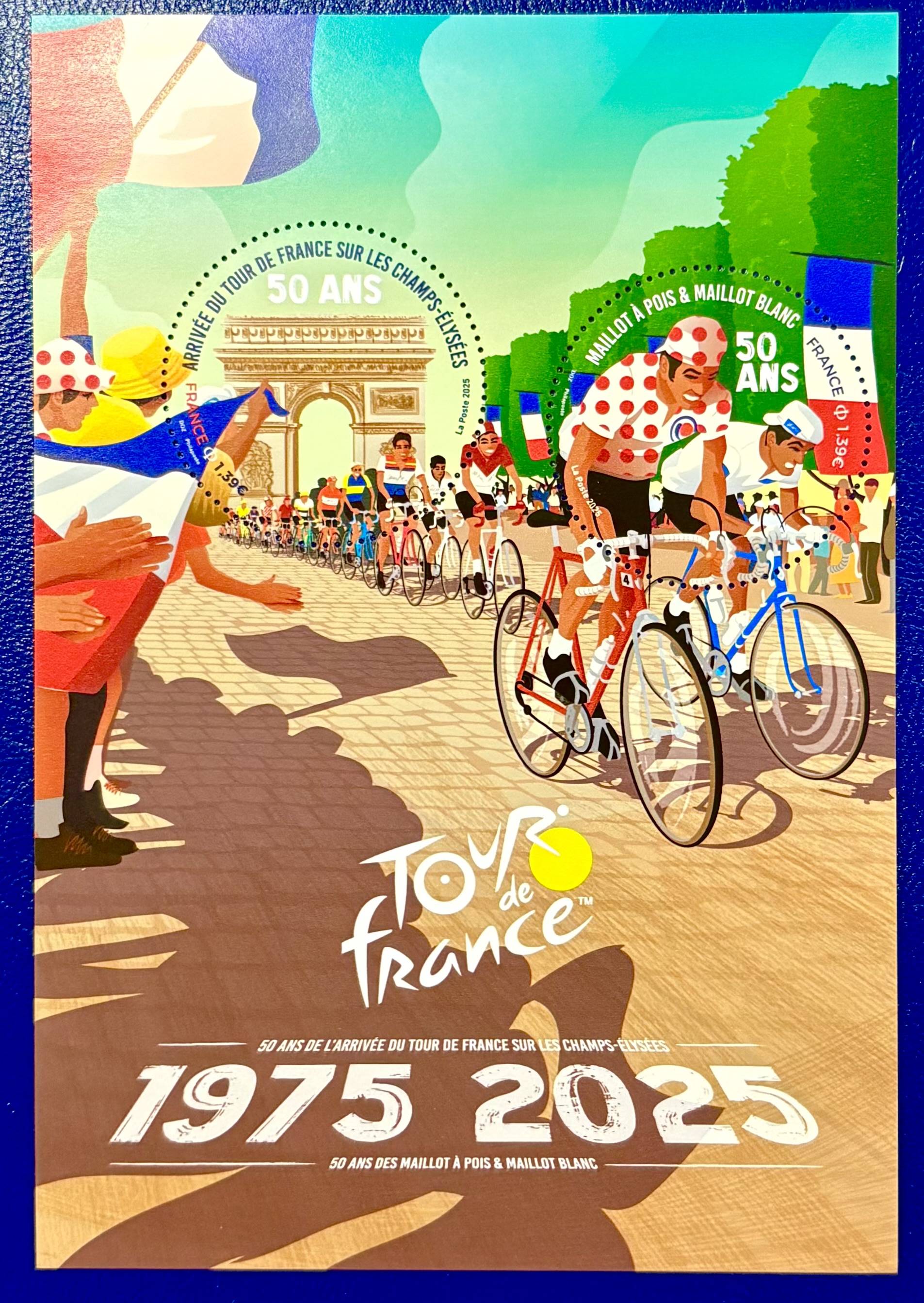 Block 50 Jahre Tour de France auf den Champs - Elysees