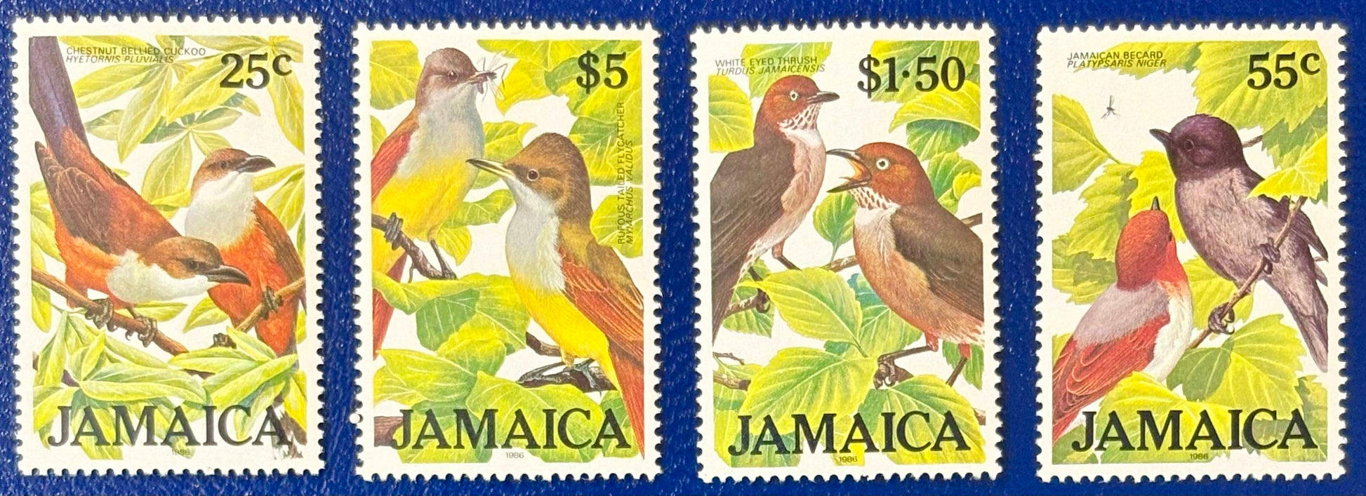Jamaika - 4 Werte postfrisch "Vögel"