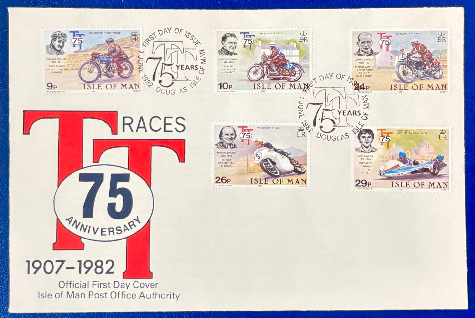 50 Jahre TT Races Erstagsbrief