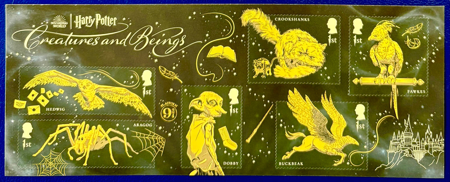 Royal Mail - Harry Potter "Creatures and Beings" - Miniaturbogen