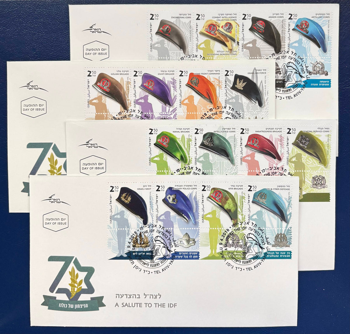 Schnäppchen 4 FDC  70 Jahre Armee