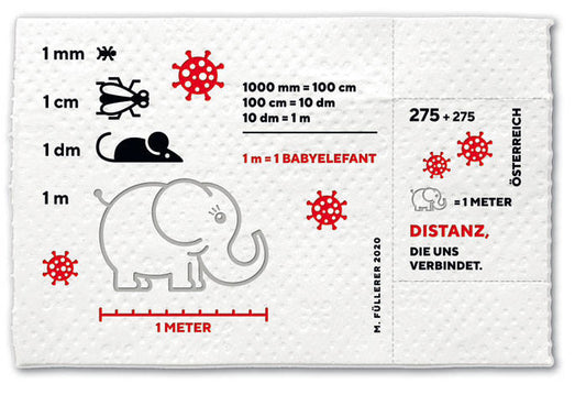 Österreich -Die erste Klopapier-Briefmarke der Welt - Block postfrisch
