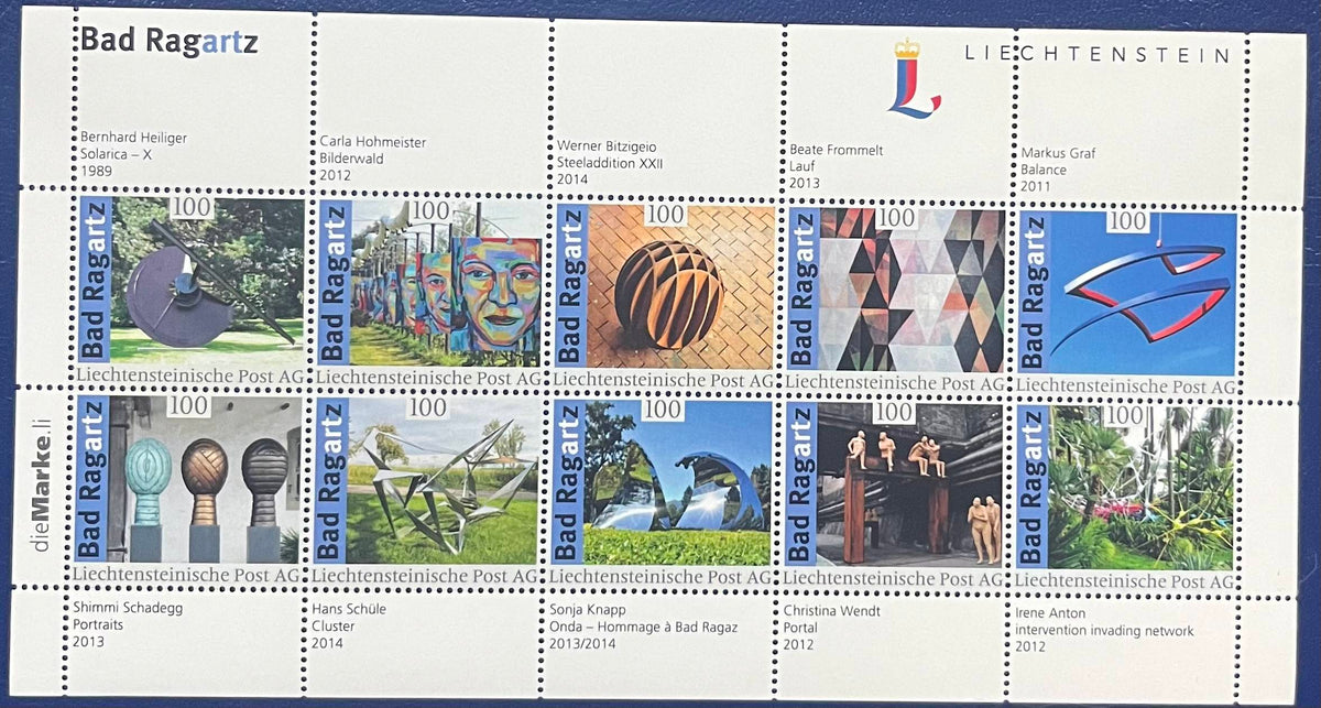 Liechtenstein – Kleinbogen „Bad Ragartz“ postfrisch